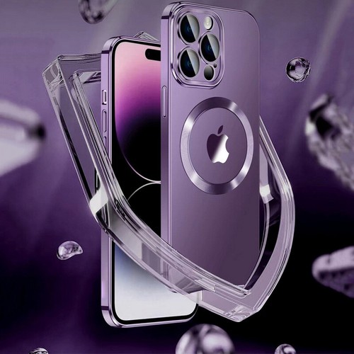 Funda magnética transparente con revestimiento magsafe para iPhone 15 14 13 12 11 Pro Max XS X - Imagen 12 de 29