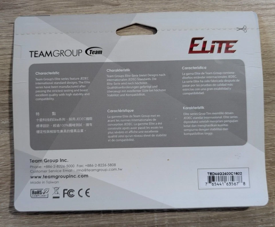 Team Group Elite TED44G2400C16BK 4GB DDR4 2400MHz Desktop RAM – Reliable Perform - Image 3 of 3