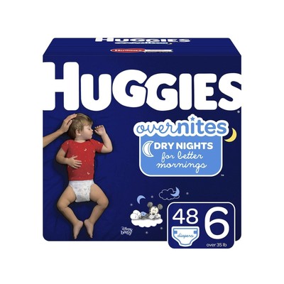 huggies nighttime diapers size 6