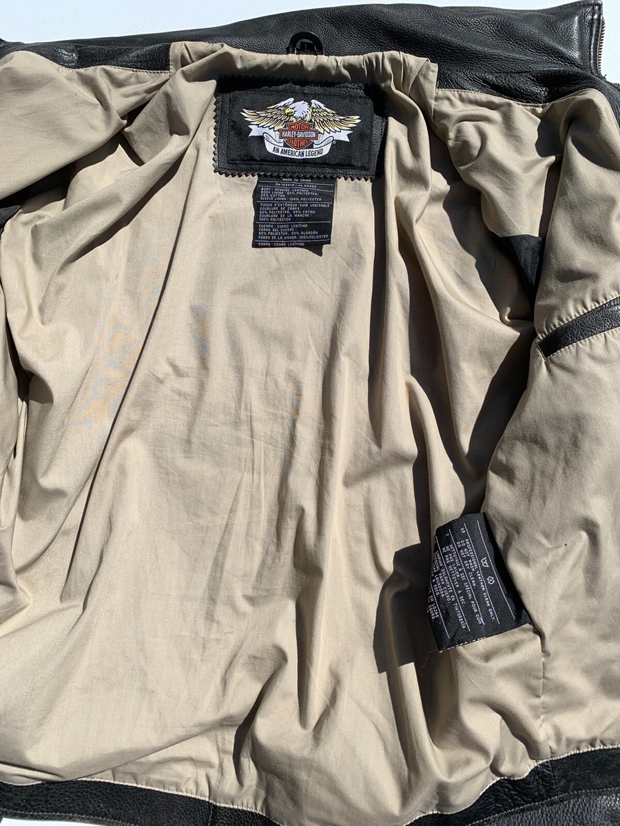 Harley Davidson Men's PANHEAD WANDERER Leather Jacket Large 97034