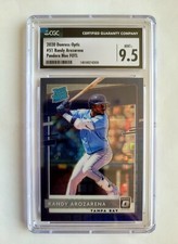 2020 PANINI OPTIC BLUE PRIZM RANDY AROZARENA RC! 56/99! CGC 9.5! 1/1! JERSEY #!