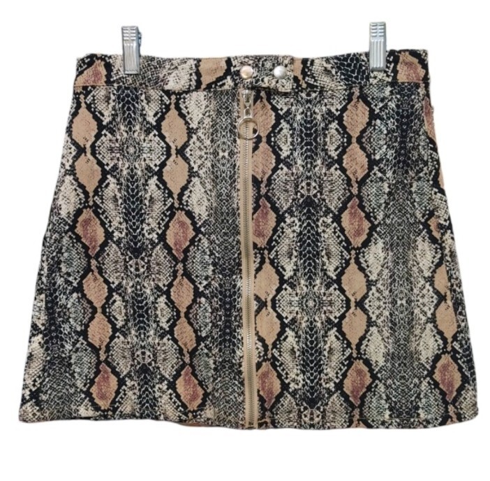 Altard State Snakeskin Python Print Zip Front Min… - image 1