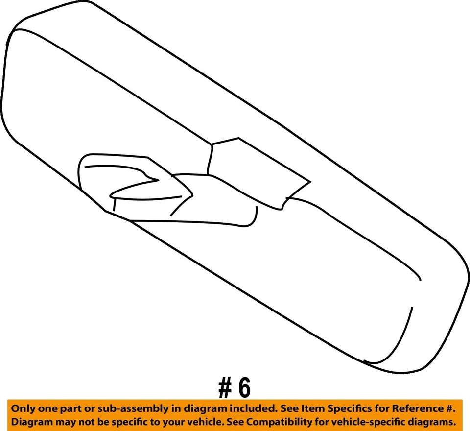 Used Front Center Interior Rear View Mirror fits: 2005 Mitsubishi Galant Front C Foto 4 de 4