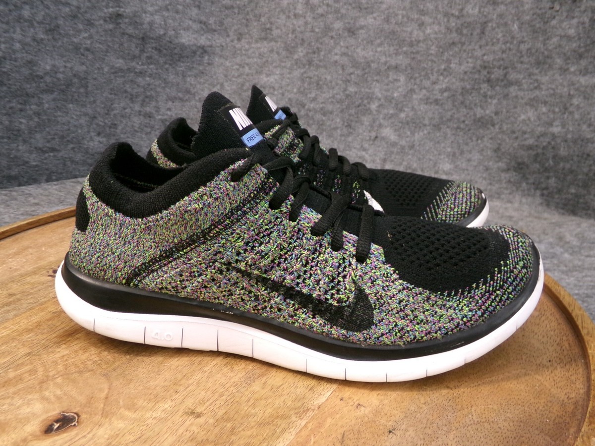 Nike Free Flyknit Women's Size US Black Green Running Shoes
