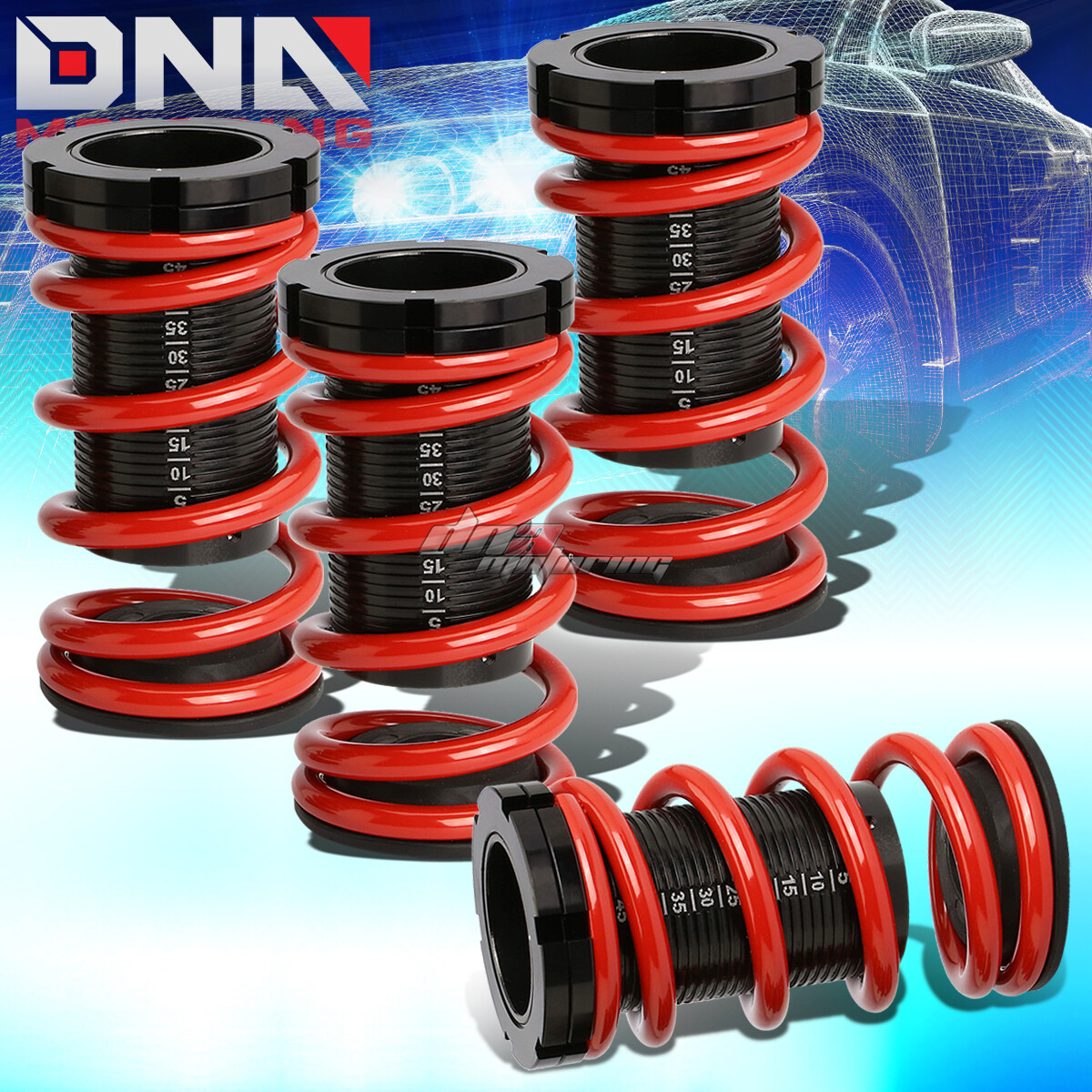 RED ADJUSTABLE 1-4