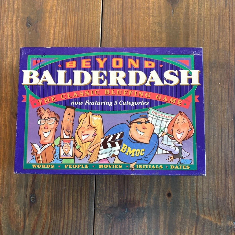 Beyond Balderdash Classic Bluffing Board Game 1997 Hasbro Vintage Complete - Image 3 of 4