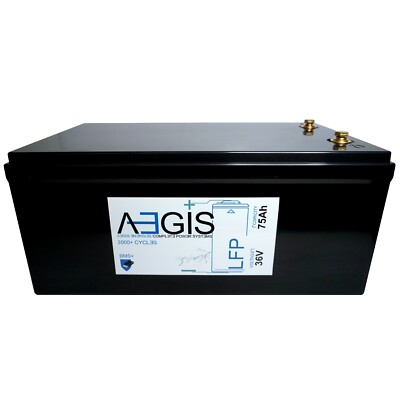 Aegis Battery - 36V 75Ah LiFePO4 Lithium Iron Phosphate Deep Cycle Battery