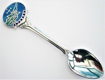 SF844) Vintage Zypern Inselkarte Souvenir Sammler Löffel