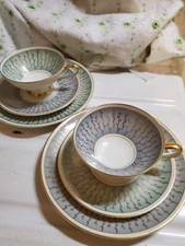 SALE! WAS 60 VTG MCM 2 PERSON BREAKFAST SET HUTSHENREUTHER HOHENBERG CO GERMANY 