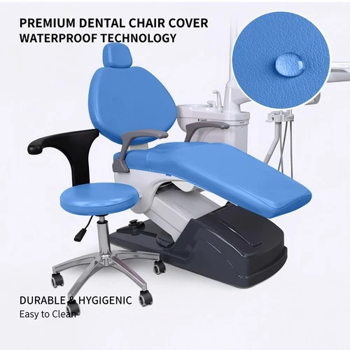 4PCS/Set Dental Chair Cover Sleeves Protector Elastic Soft Waterproof PU Leather - Picture 1 of 20
