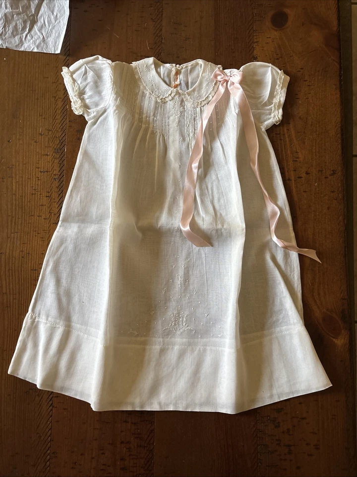 Lote de 3 vestidos y botines vintage de ropa de bebé aspecto victoriano años 1920-30’s Foto 2 de 4