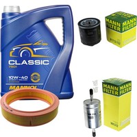 Mann Inspektionspaket 5L Mannol Classic 10W-40 FüR VW Lupo 1.0 Polo 1.4 60 Seat