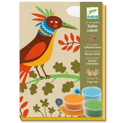 Paradiesvögel Sandkunst-Set | Lustiges kreatives Aktivitätsset für Kinder NEU