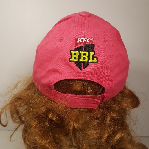 Sydney 6ers Cap Pink Hook + Loop back One size fits most BBL Big Bash - Picture 3 of 8