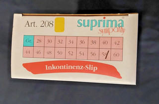 suprima Inkontinenz Slip Gummihose Windelhose Art. 208 Gr. 58 RAR!