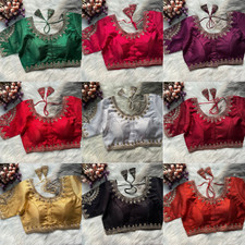 Saree Blouse Readymade Designer Sari Choli Indian Party Wear Bollywood