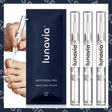 Lunavia Antifungal Pen 3-Pack 25 Undecylenic Acid Toenail Fungus Treatment