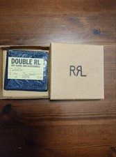 RRL Ralph Lauren Vegetable Tanned Cowhide Indigo Blue Wallet Near Mint