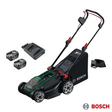 Bosch Rotak 36V (4Ah) 43cm Hand-Propelled Cordless Battery Lawnmower with 2 x 4A