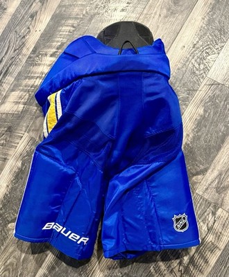 Bauer Nexus Pro Stock Hockey Pants Size Large Blues Heritage