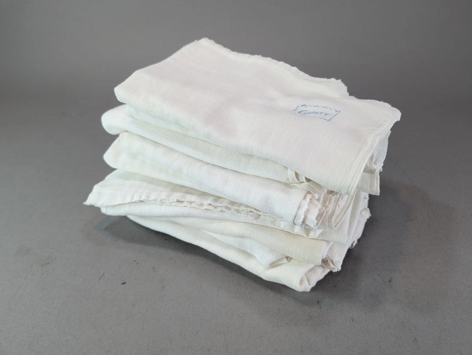 CURITY Cloth Cotton Diapers Vintage Blue Stamp Reusable Baby Lot Of 11
Opens in a new window or tab