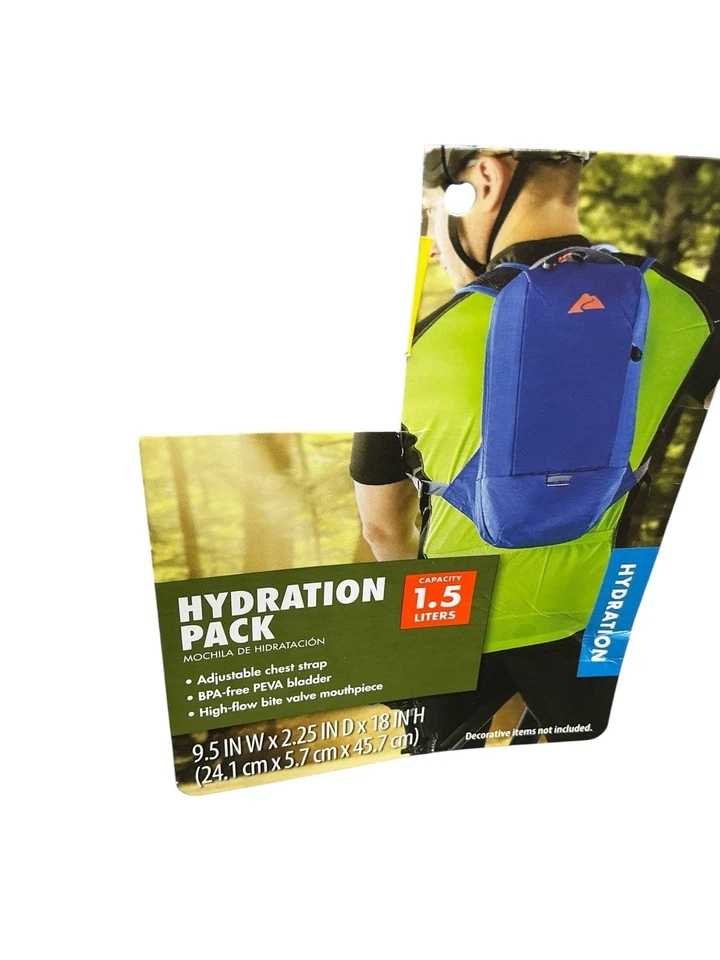 Ozark trail hydration backpack 1.5 Liter Color blue - Image 3 of 4
