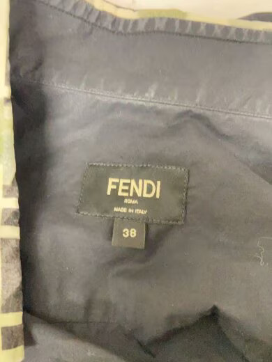 FENDI/Long Sleeve Shirt/Size 38/Cotton/Black/Solid/12CPF-19-4585 thumbnail 3