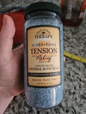 Village Naturals Therapy Stress  Tension Relief Mineral Bath Soak 20 oz