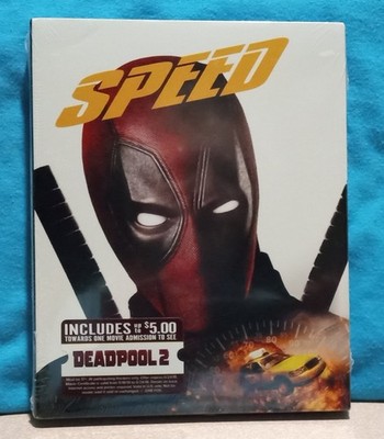 SPEED BLU RAY DEADPOOL PHOTO BOMB SLIPCOVER SEALED Keanu Reeves Sandra Bullock