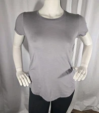 Michael Stars New T Shirt Gray Medium M L Womens Short Sleeve 100% Cotton Casual