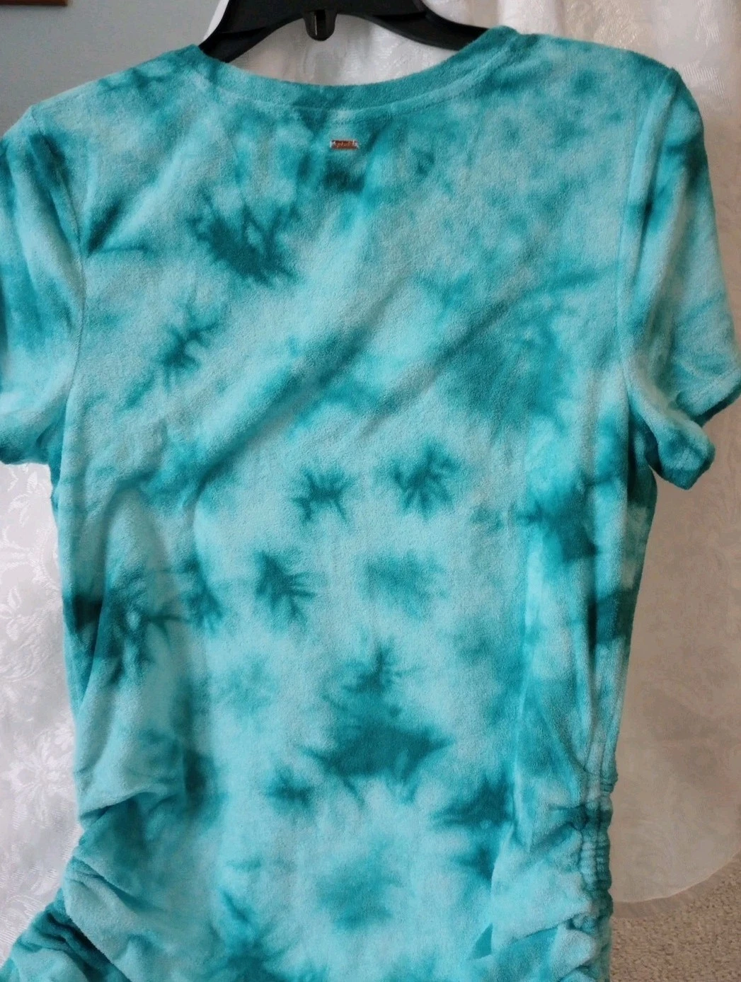 UNDERCOVER Abito ROSA Victoria's Secret Tie Dye Terry Panno Coulisse Laterale Copricostume Taglia L