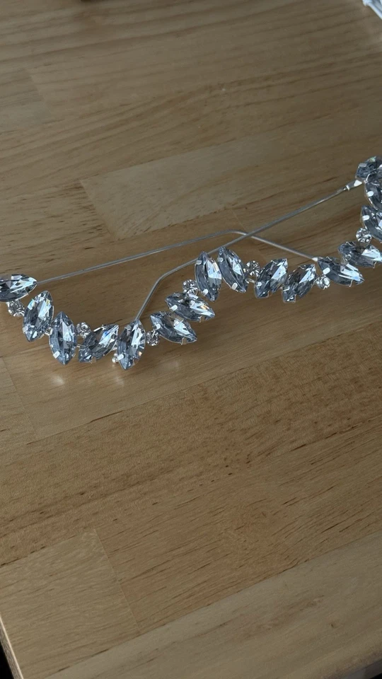 Marco de gafas para mujer estrás gota cara brillante para disfraz Foto 3 de 4