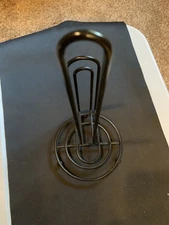 Steel Countertop Paper Towel Holder with Easy-Tear Arm by Home Basics (black)