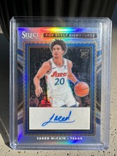 2024-25 Select Jared McCain Silver Top Shelf Signatures #TSS-JAR 76ers RC Auto