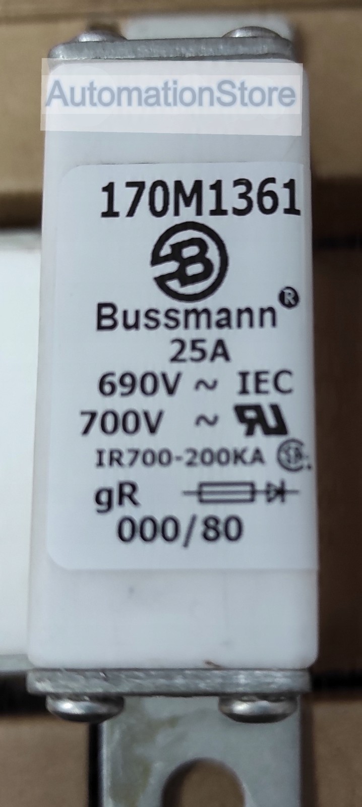 Bussmann Industrial Fuse 170M1361 25A 690V