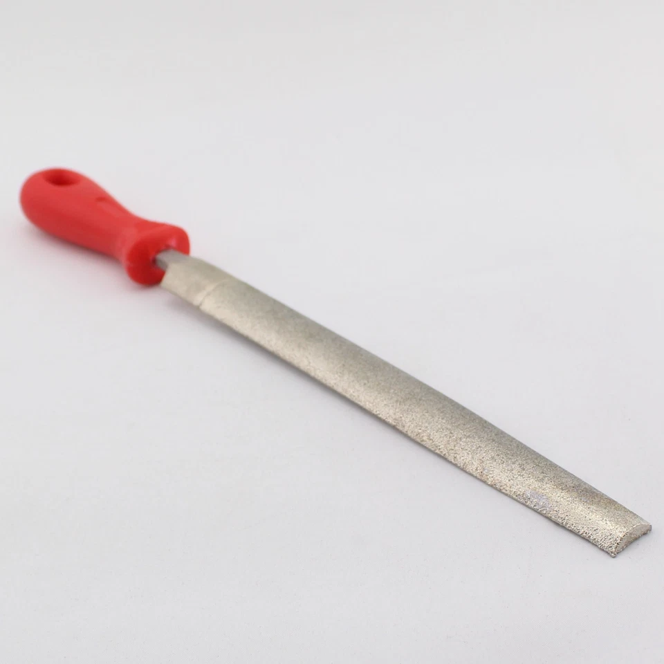 8" inch Diamond Coated HALF ROUND File 200mm Length Grit 120 medium Filing Glass - Image 4 of 4