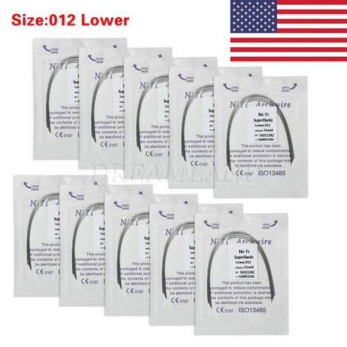 Dental Orthodontic Bracket Braces Roth/MBT 345 Hooks /Super Arch Wire Niti Round - Picture 93 of 167