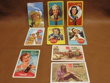 Lot 9 Vintage Coca Cola Swap Cards