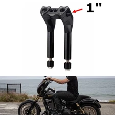 For Harley Dyna Softail Slim Street Bob Fat Boy 1" Handlebar Pullback Riser Kit