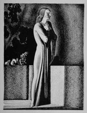 Juliet Rockwell Kent 1931 Dramatic Lithograph Art Print for Collectors & Decor