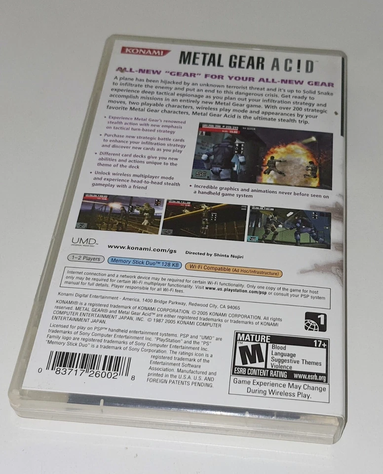 Metal Gear Acid (Sony PSP, 2005) - Game - Case - Manual - Image 2 of 3