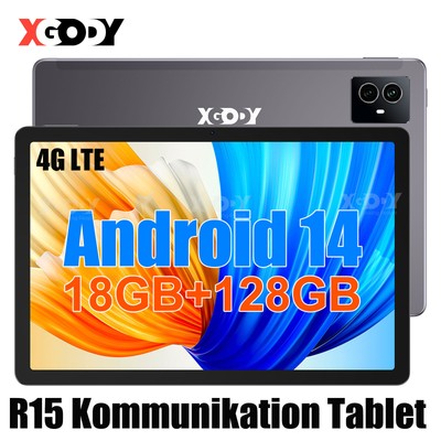 Tab R15 Android 14 Tablet 11Zoll 18GB 256 GB 20MP+8MP FHD+IPS 18W PC 4G Dual SIM