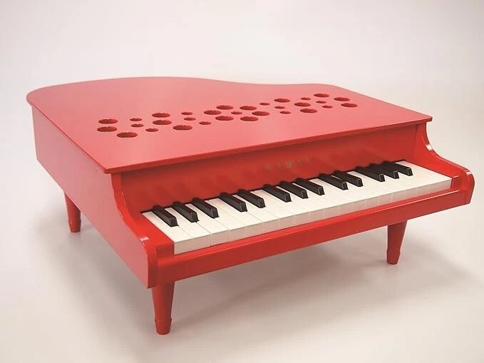 KAWAI Mini Piano de Cola P-32 Instrumento Musical Juguete Rojo