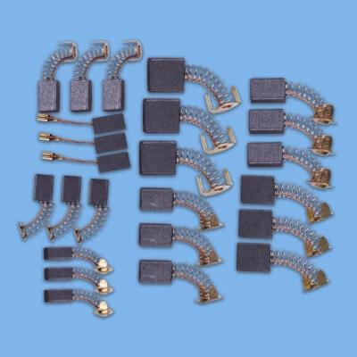 DWCX 24pcs 8 Sizes Carbon Brushes Fit For Electric Motors