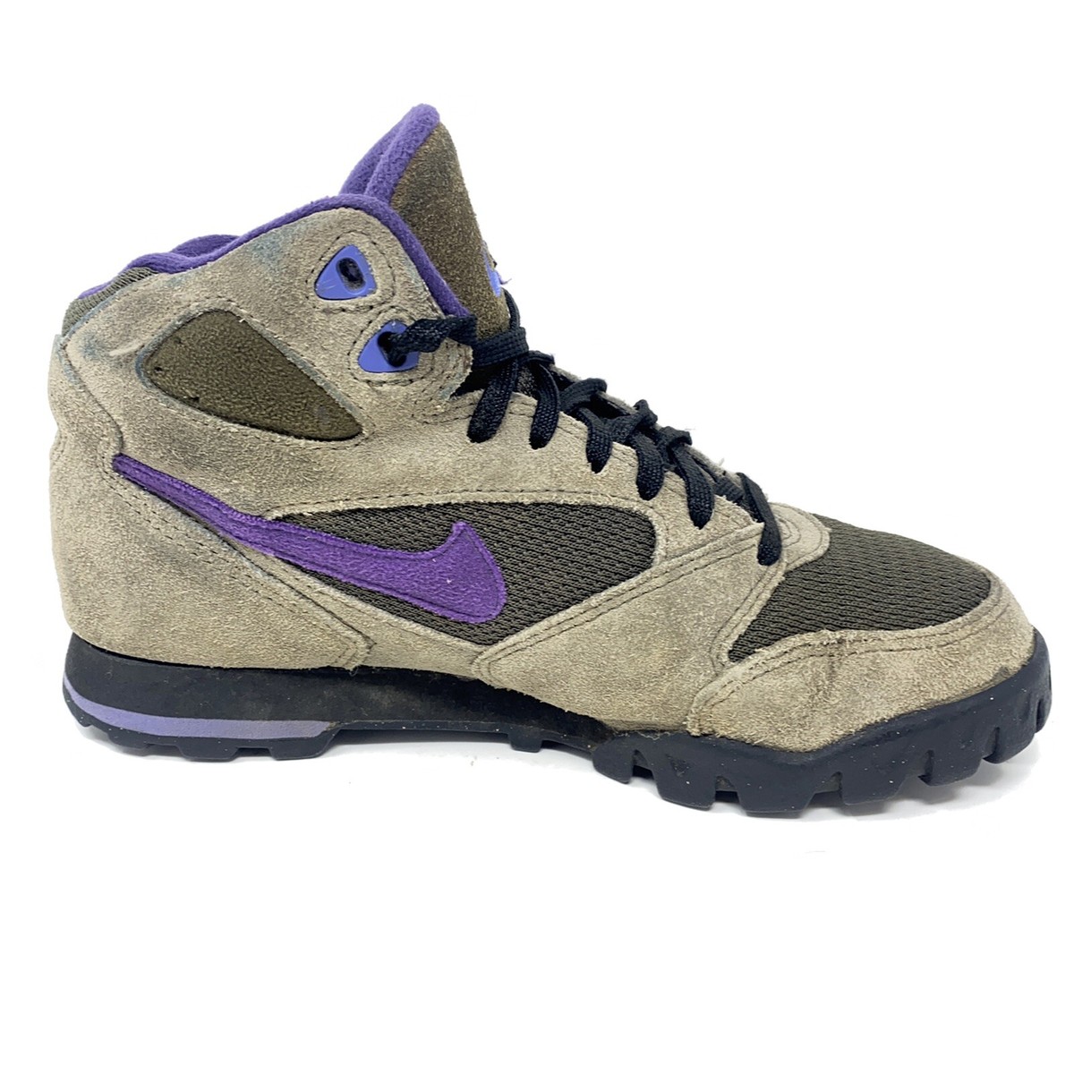 Vtg OG 90s Nike Air Caldera ACG Purple Hiking Leather Boots