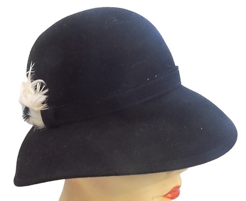 Vintage Union Made Hat Multicolor Feathers W/ Feathered Brim  display picture 1