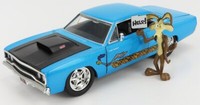 Jada 1/24 Plymouth Road Runner Coupe 1970 Wile Coyote Figur Statisches Modell