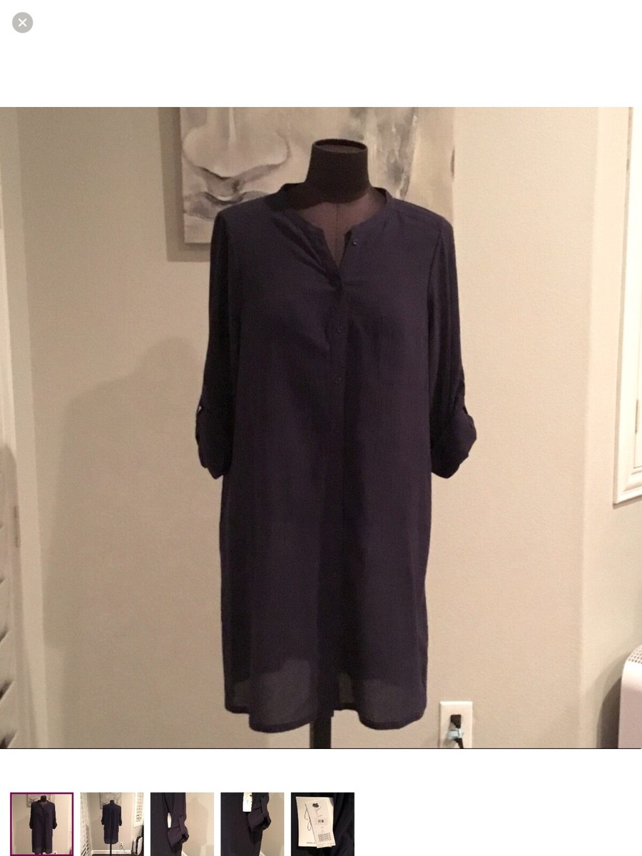 Joie long sleeve linen Hesper shirt dress S womens NWT