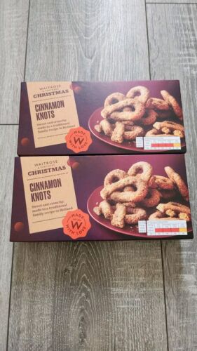 2 Brand New Waitrose Cinnamon Knots Biscuits 150g Each. Expiry- June 2025