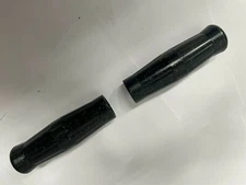 Honda Vintage style black Metal flake coke bottle street bike Grips 7/8" 130MM